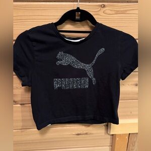 Puma Black Cropped Tee
